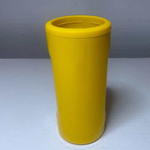 Starbucks Baya Energy Slim Can Koozie Yellow Drink Stainless Steel Insulated - Picture 2 of 5